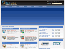 Tablet Screenshot of deskshare.com